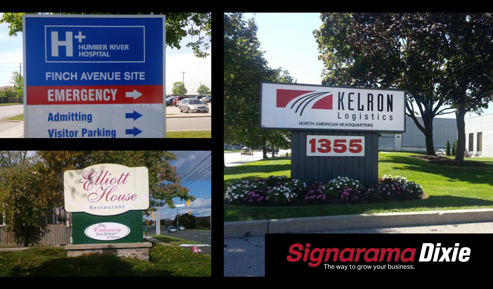 illuminated pole sign